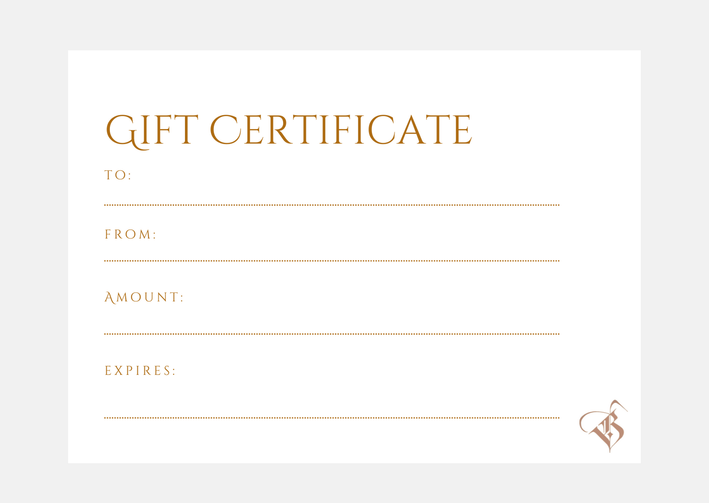 Gift Certificate